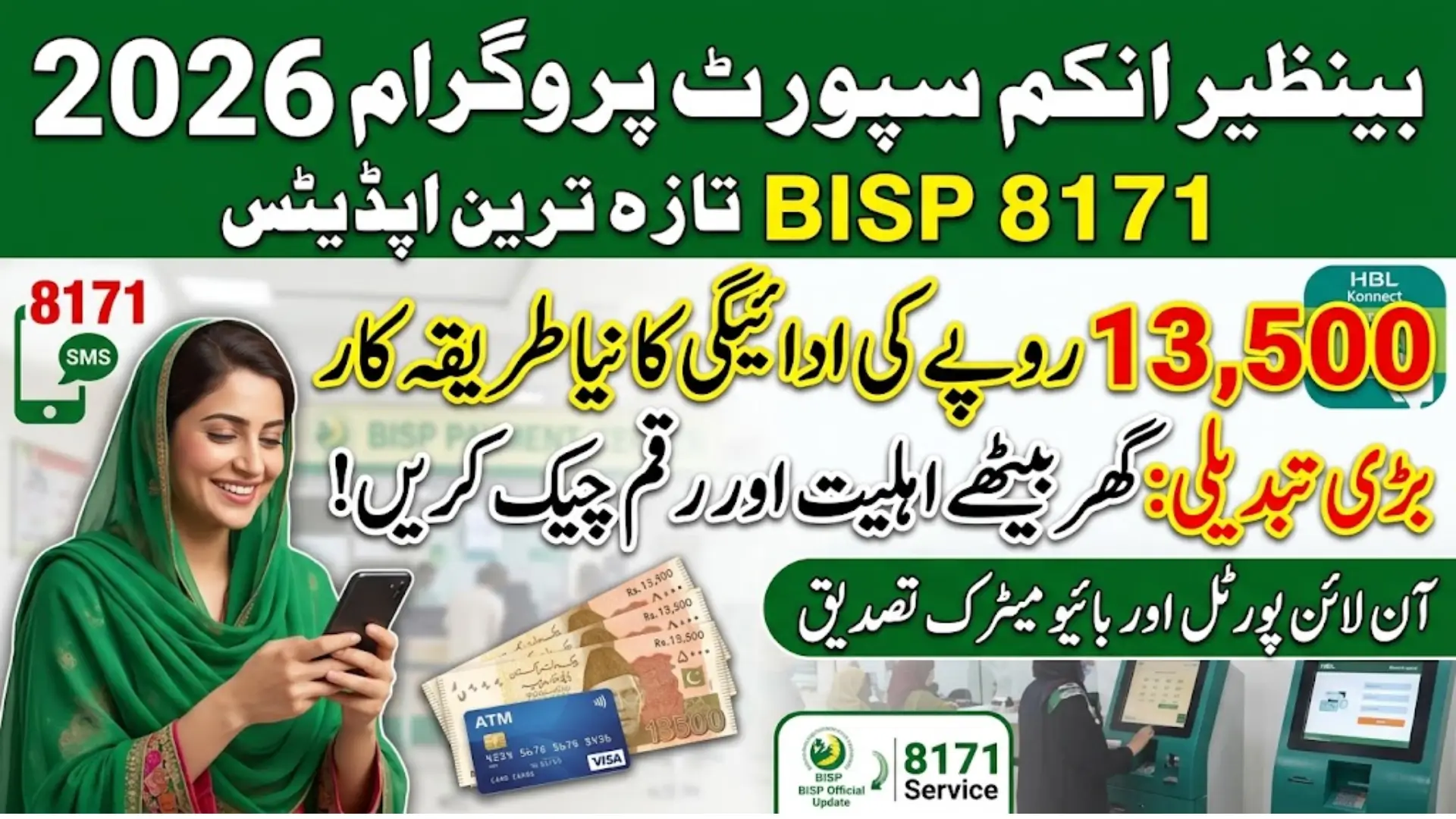 Benazir Income Support Programme 8171 Online CNIC Verification & Payment Guide