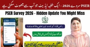PSER Survey 2026 – Hidden Update You Might Miss