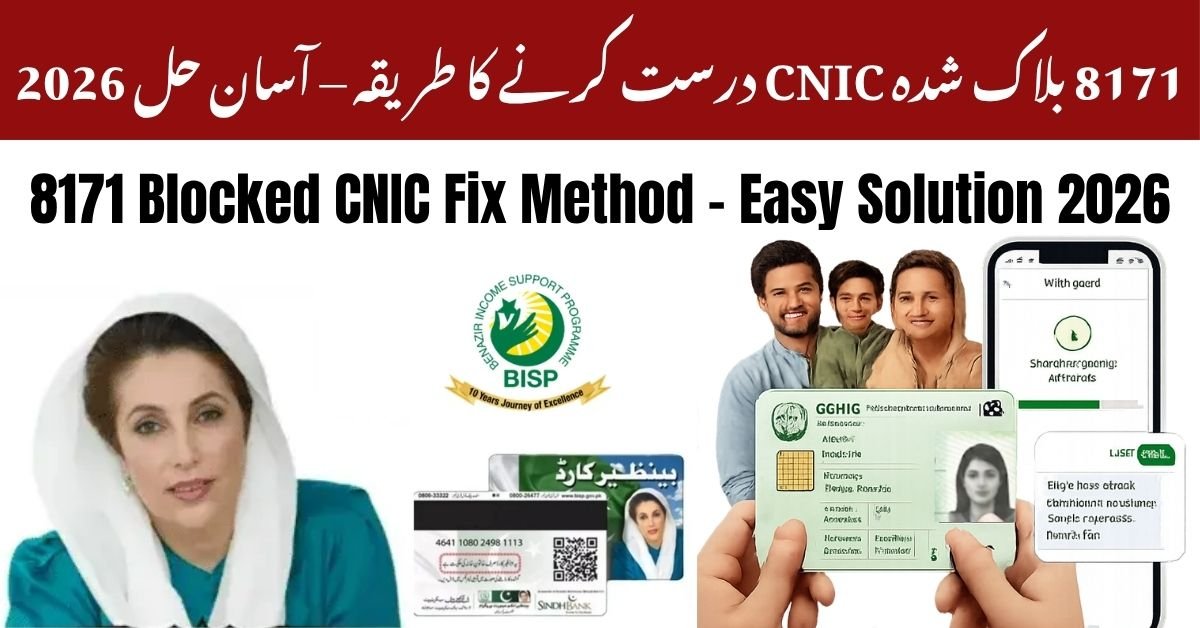 8171 Blocked CNIC Fix Method – Easy Solution 2026