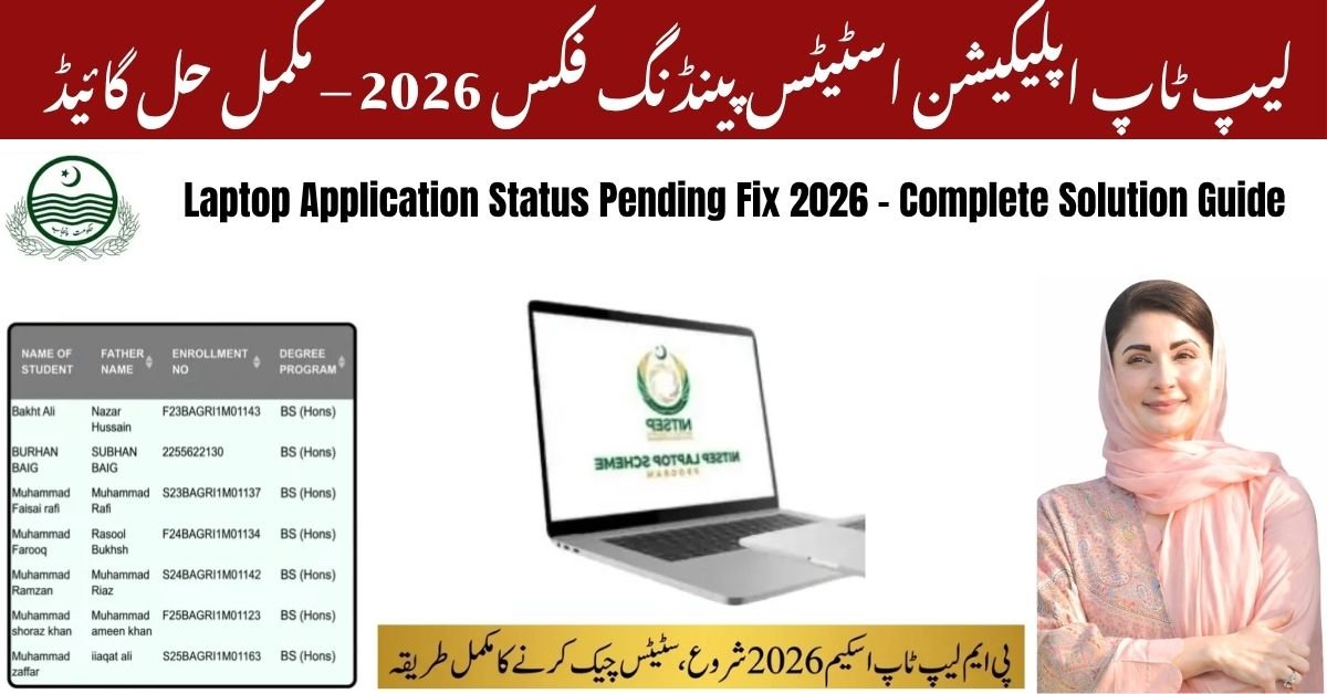 Laptop Application Status Pending Fix 2026